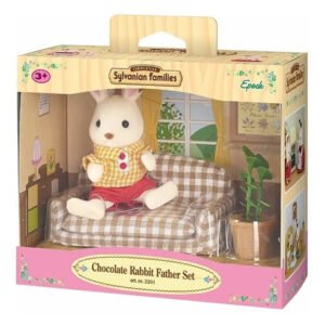 Sylvanian Families · Papá Conejo Chocolate con sofá (5013)