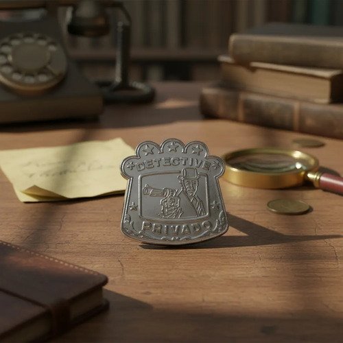 Placa de Detective Privado de juguete