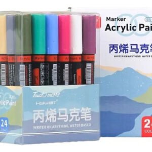 Pack 24 marcadores acrílicos Touch Marky (papel y vidrio)