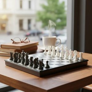 Mini ajedrez magnético · Tablero plegable
