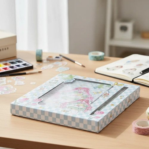 Cuaderno de stickers Animé + trincheta