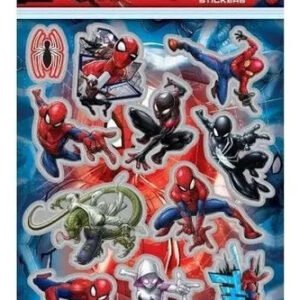 Stickers de Spider-Man · 2 planchas (Marvel)