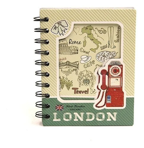 Mini cuaderno London Cities con espiral - Imagen 3