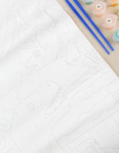 Pintá por números Anko · Lienzo unicornio con pinturas y pinceles - Imagen 4