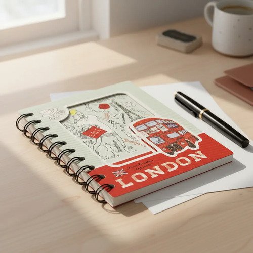 Mini cuaderno London Cities con espiral - Imagen 4