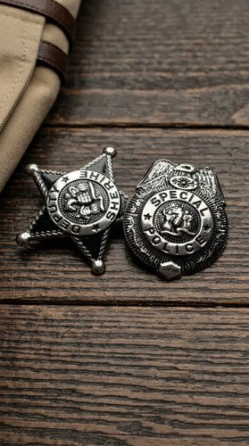 Set de placas de Sheriff de chapa · Cowboy (Japón)