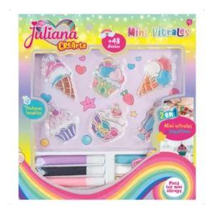 Juliana · Mini vitrales y pegatinas para pintar