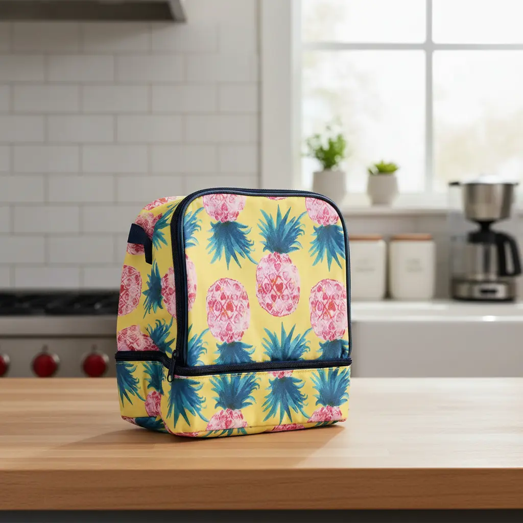 Bolso térmico lonchera con aislante · 26x25x15 cm
