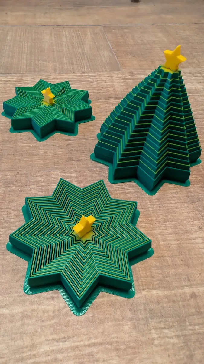 Fidget spinner árbol de Navidad plegable