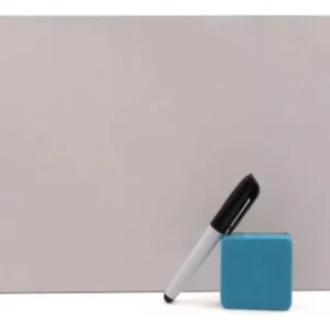 Pizarra blanca 30x21 cm doble faz + marcador y borrador