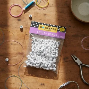 Cuentas de letras para armar pulseras y collares · GoCreate