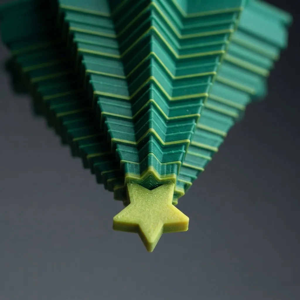 Fidget spinner árbol de Navidad plegable