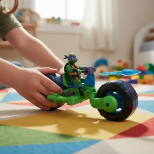 Tortugas Ninja · Muñeco + Moto Leonardo