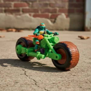 Tortugas Ninja · Muñeco + Moto Miguel Ángel