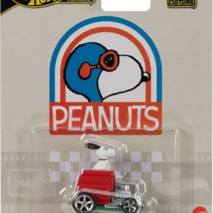 Hot Wheels Premium Pop Culture · Snoopy Peanuts (auto de metal)