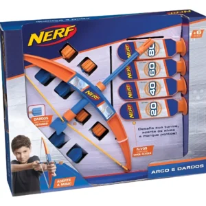 Nerf · Arco y flecha con dardos y objetivos