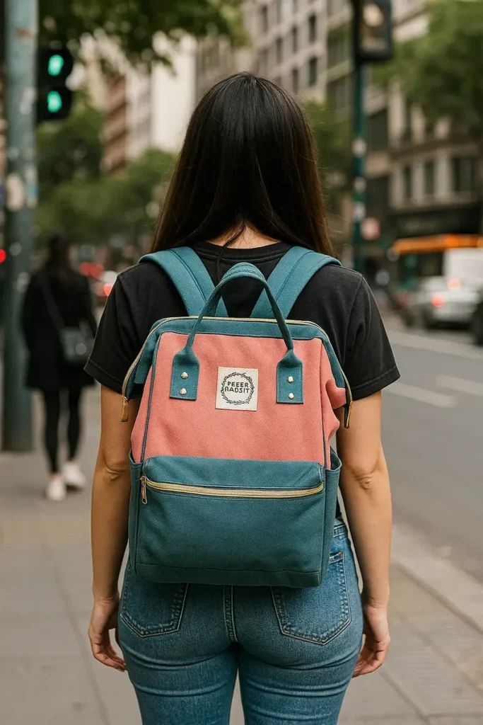 Bolso mochila kawaii estilo Himawari · 38 x 28 x 17 cm