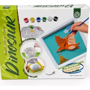 Set de arte · Pintá tu propio dinosaurio de yeso