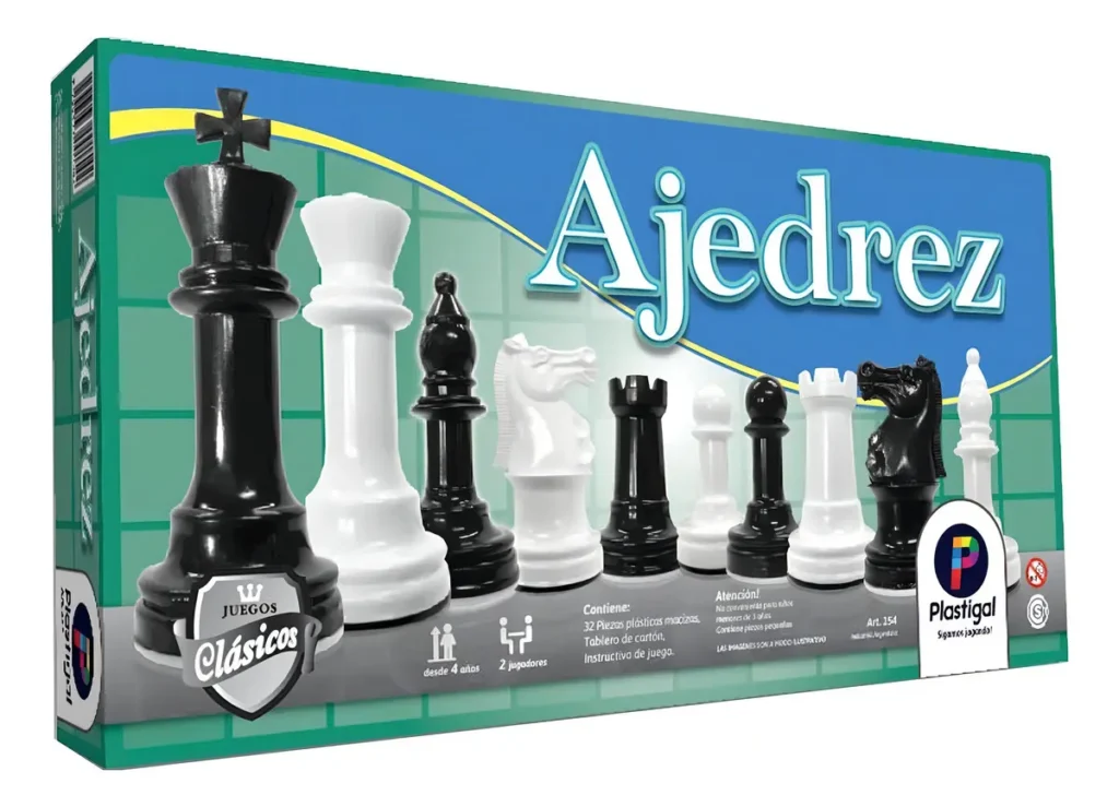 Ajedrez clásico Plastigal (tablero + piezas con peso)