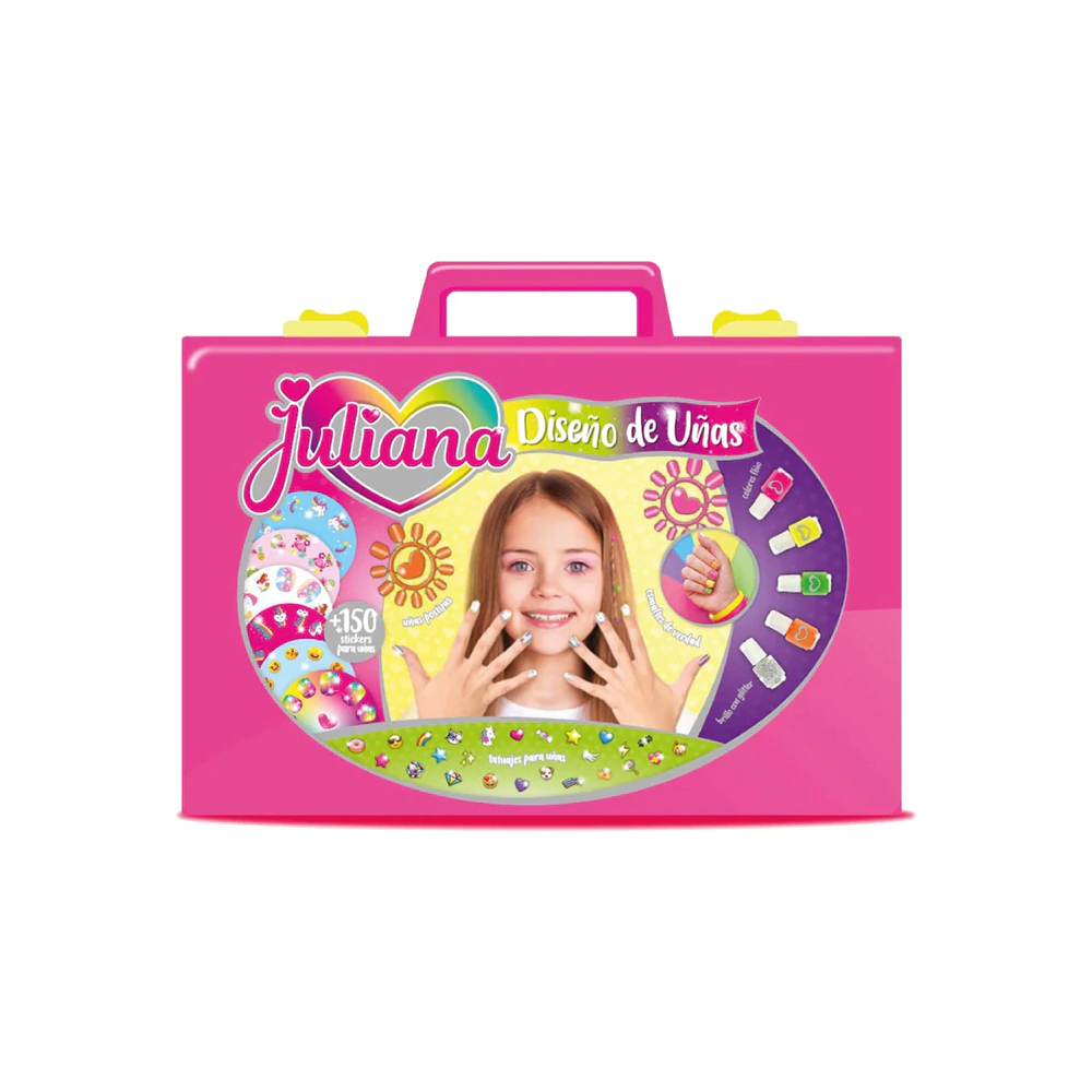 Valija Juliana · Diseño de uñas GRANDE con esmaltes de verdad